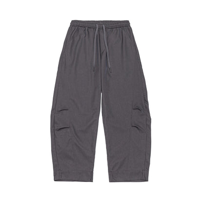 Men's Cargo Jogging Pants with Elastic Waistband, Drawstring, and Side Flap Pockets EVA-US