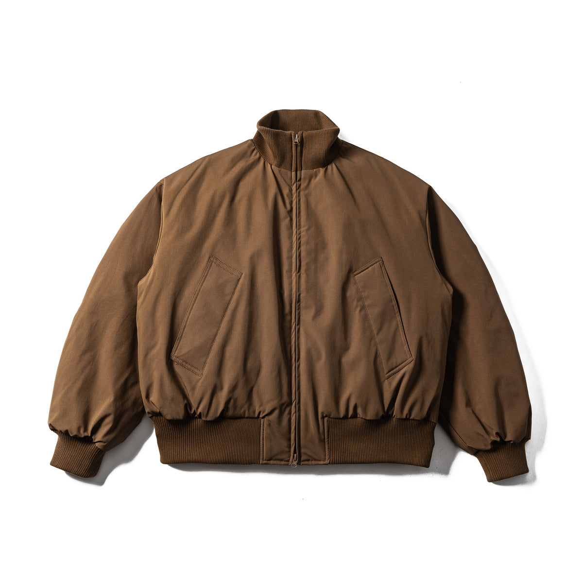 Men's boxy padded short jacket with ribbed collar and ergonomic side pockets EVA-US