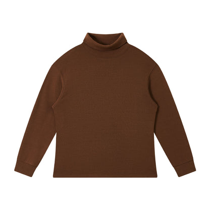 Women finely structured turtleneck sweater made of cotton blend with raglan sleeves EVA-US