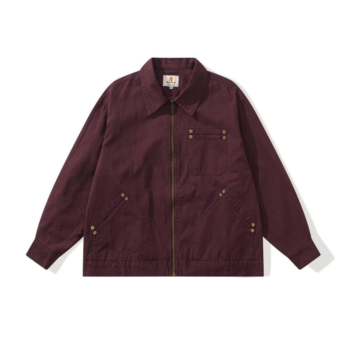 Unisex Boxy-Worker jacket made of durable twill with metal zipper and multitasking pockets EVA-US