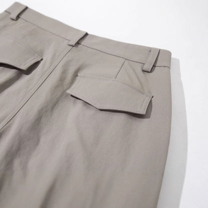 Women's Cropped Cargo Culotte with High Waist and Applied Flap Pockets EVA-US