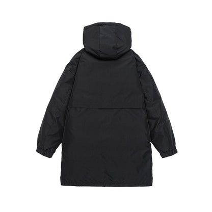 Men's warmer windproof parka with hood, quilted lining and front pockets EVA-US