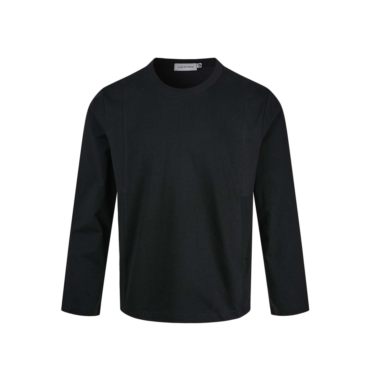Unisex Technical Long Sleeve Shirt with Round Neck and Seam Detail EVA-US