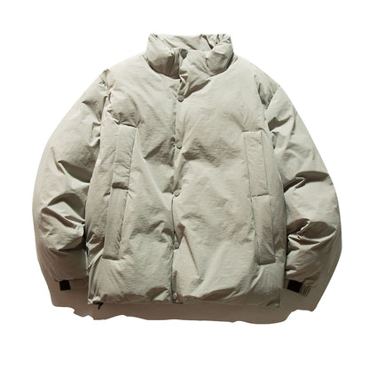 Unisex Boxy-insulated short jacket with padded filling and high stand-up collar EVA-US