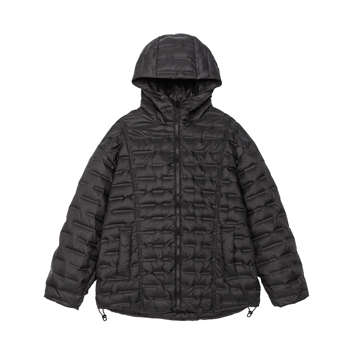 Men's Ultralight Quilted Insulation Jacket with Hood and Adjustable Hem EVA-US