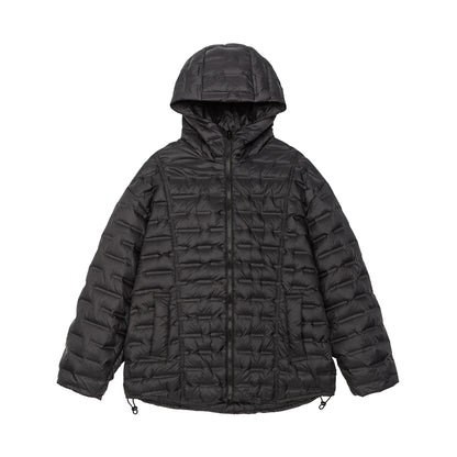 Men's Ultralight Quilted Insulation Jacket with Hood and Adjustable Hem EVA-US