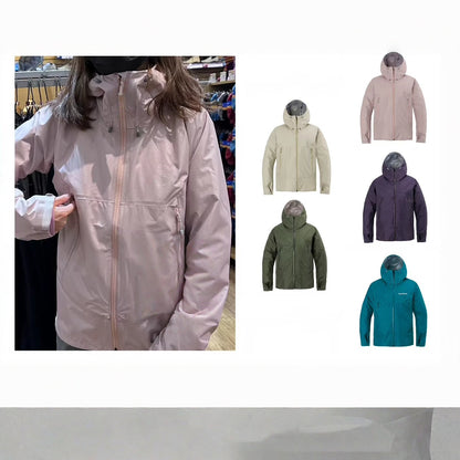 Men's lightweight breathable two-layer rain softshell jacket with adjustable hood and chest pocket EVA-US