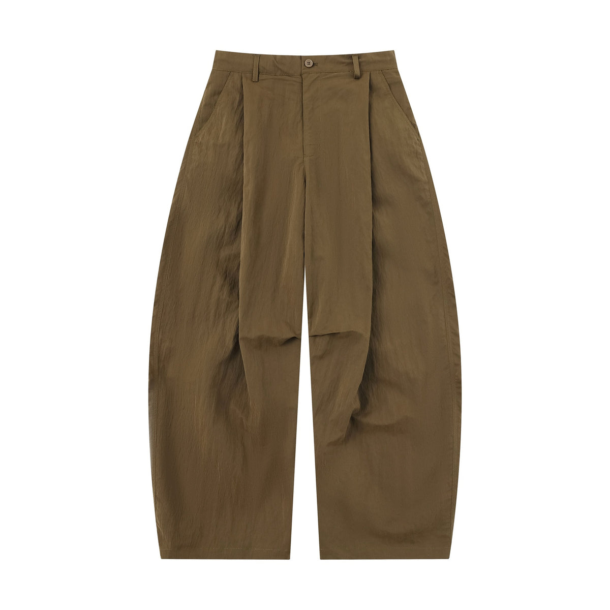 Women's Wide Culotte Pants with High Waist and Structured Cotton Blend EVA-US