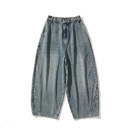 Men's extremely wide-cut baggy jeans with a low crotch and balloon-shaped hem EVA-US