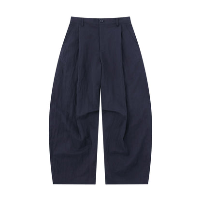Women's Wide Culotte Pants with High Waist and Structured Cotton Blend EVA-US