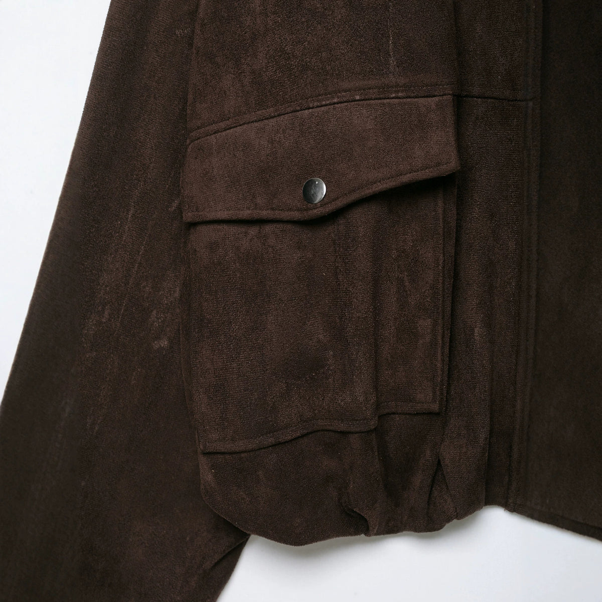 Women Short Suede-look Field Jacket EVA-US