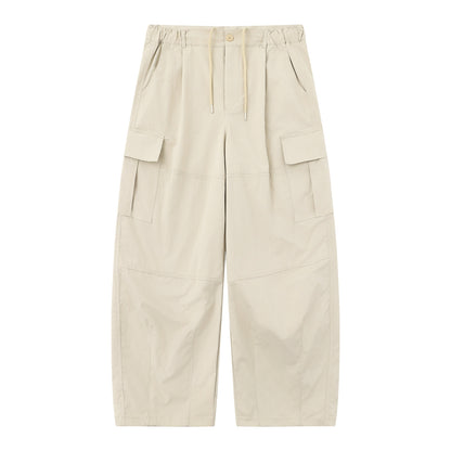 Men's cargo capri pants with elastic waistband, drawstring and utility pockets EVA-US