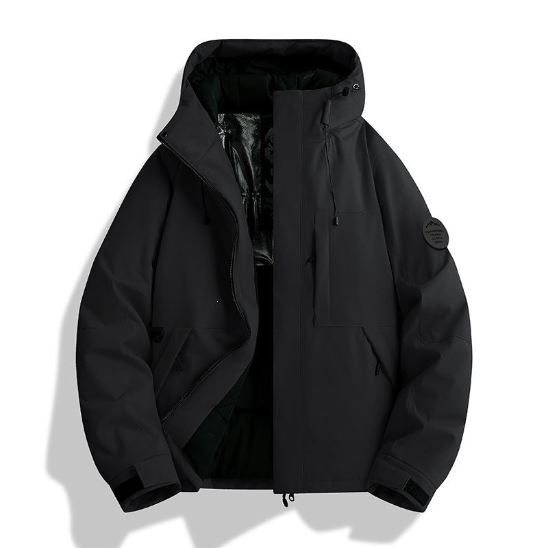 Women's Padded Winter Jacket with Hood, Water Repellent and Windproof EVA-US