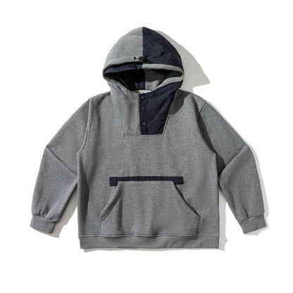 Unisex Oversize Hoodie with technical front panel and kangaroo pocket EVA-US