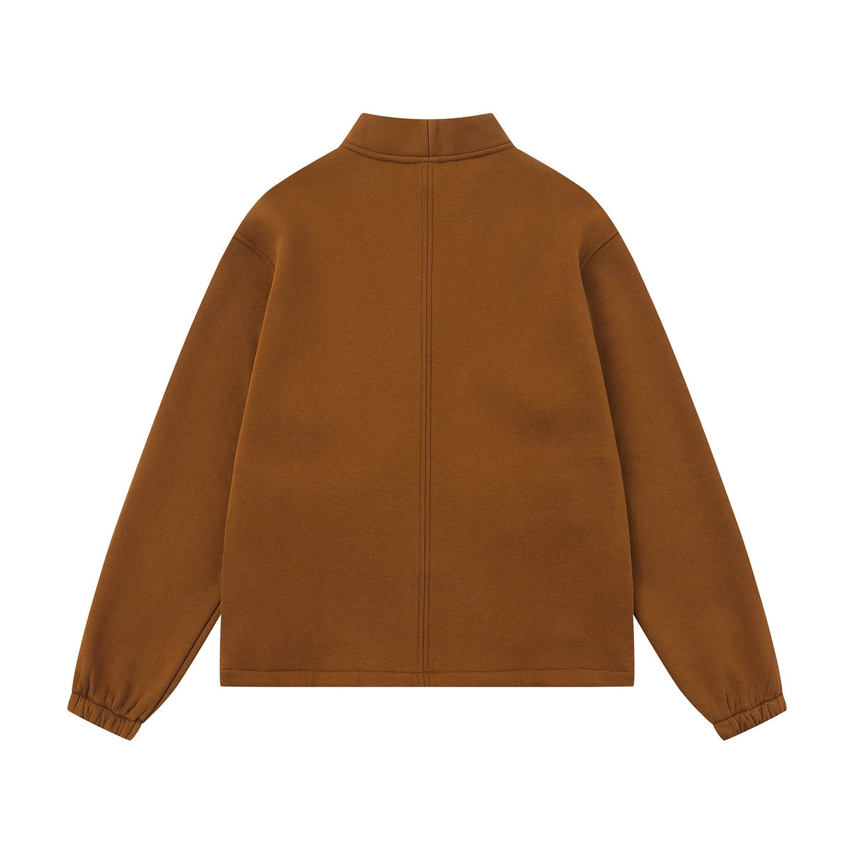 Unisex Oversize Sweat Jacket with Shawl Collar and Patch Pockets EVA-US