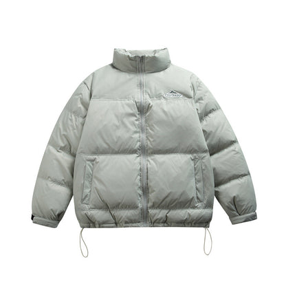 Unisex Boxy-padded thermal jacket with drawstring hem and stand-up collar EVA-US
