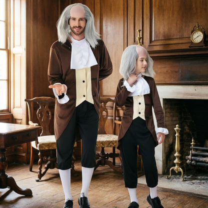Men's historical costume with elegant tailcoat and baggy trousers EVA-US