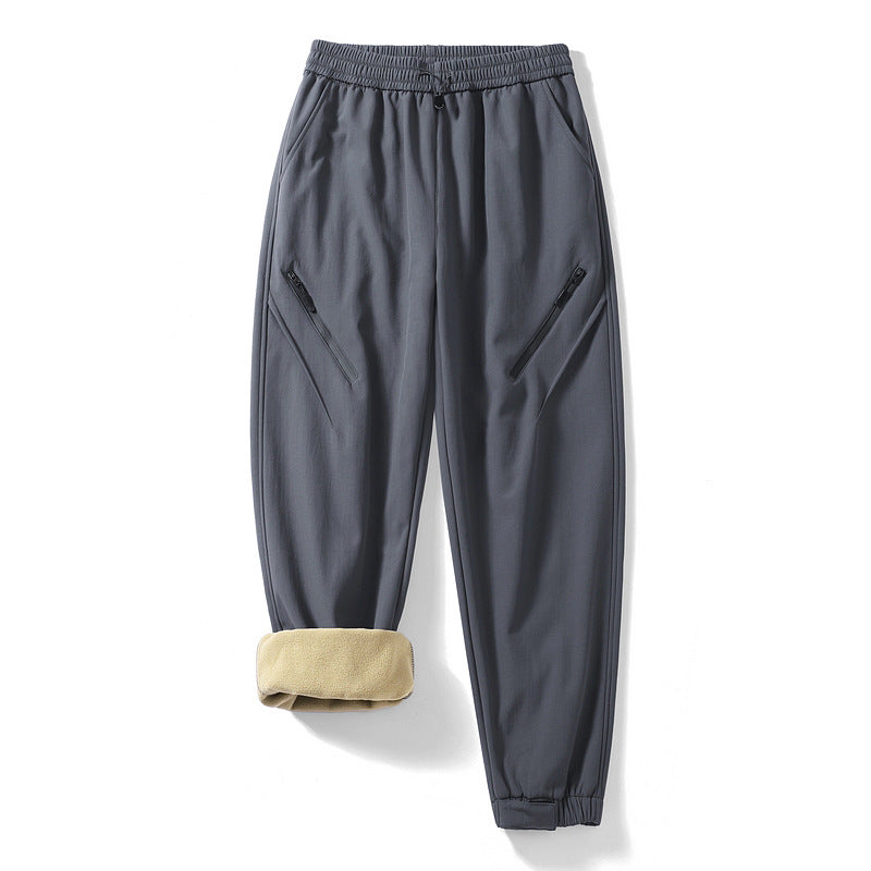 Women's Technical Trekking Jogger Pants with Elastic Waistband, Zipper Pockets and Wind-Resistant Surface EVA-US