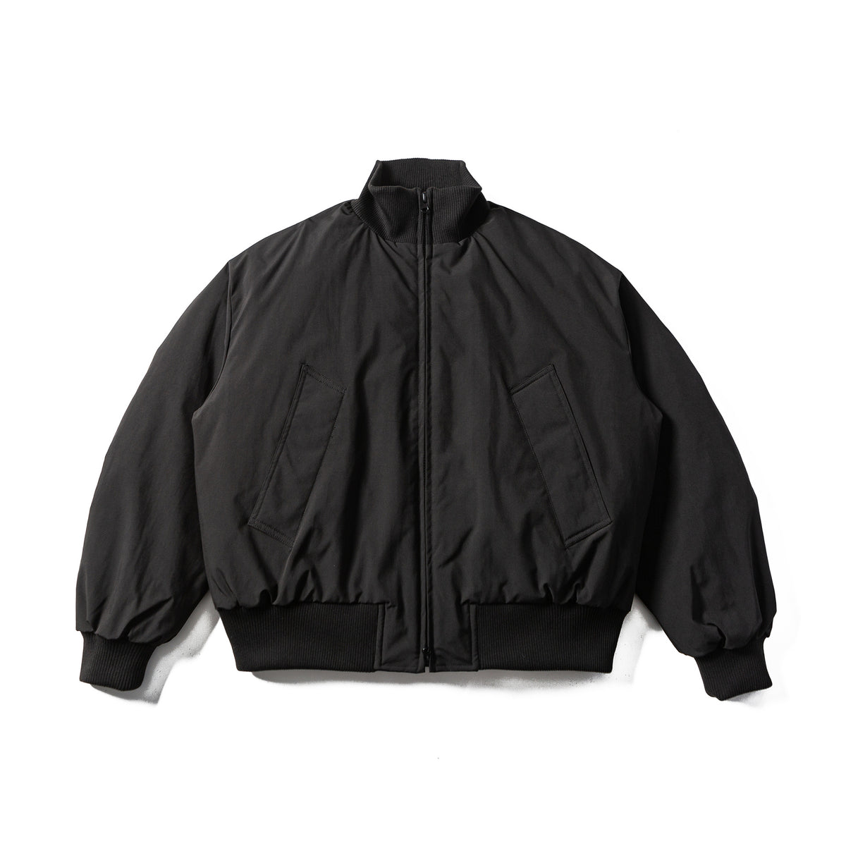 Men's boxy padded short jacket with ribbed collar and ergonomic side pockets EVA-US