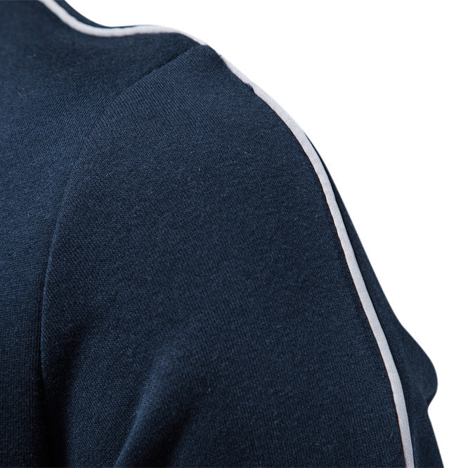 Men's sweat jacket with high collar and full zip EVA-US