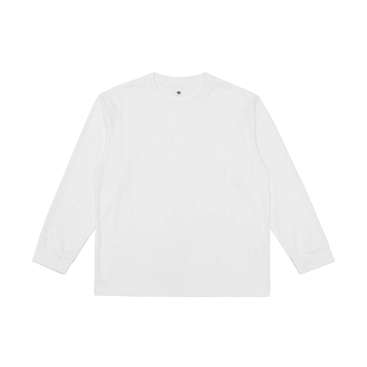 Unisex Premium-Long Sleeve Shirt made of textured jersey with reinforced round neckline EVA-US