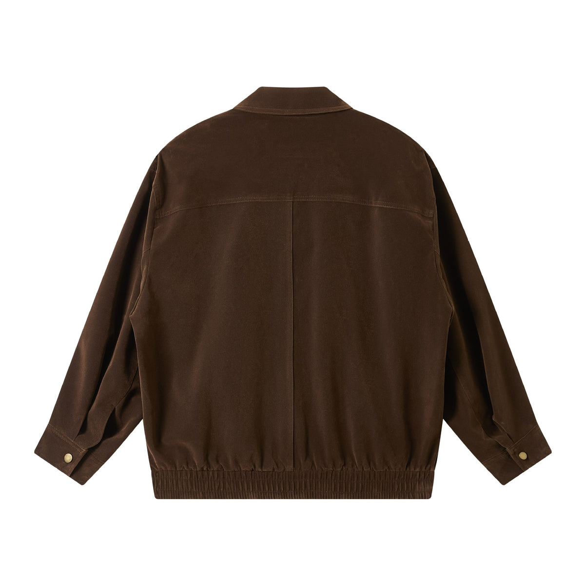 Men's short cut suede look blouson with elastic hem and flap pockets EVA-US