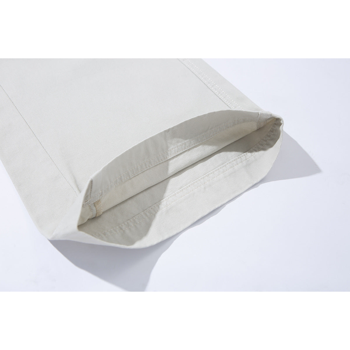 Women's high-waisted culotte pants made of cotton twill with wide leg EVA-US