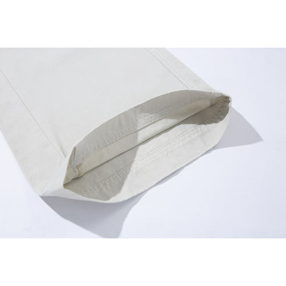 Women's high-waisted culotte pants made of cotton twill with wide leg EVA-US
