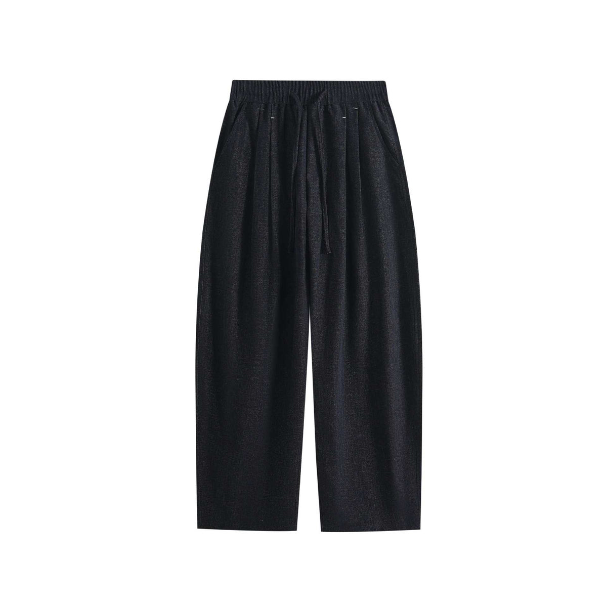 Ladies Wide Palazzo Pants with Elastic Waistband, Drawstring and Side Pockets EVA-US