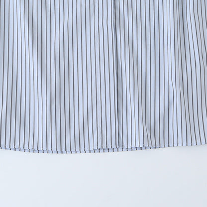 Ladies blouse with tie and concealed button placket EVA-US