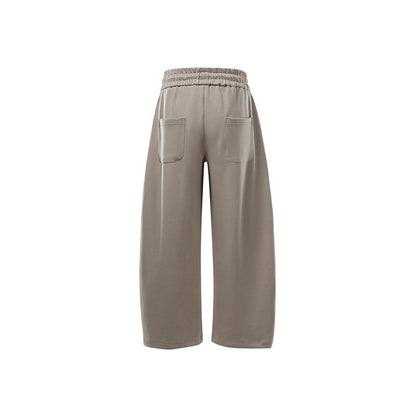 Women's Wide Sweatpants with High Waist, Drawstring and Side Pockets EVA-US