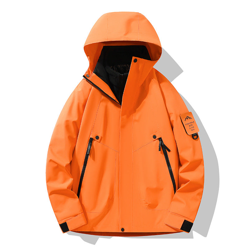 Unisex Waterproof, Breathable Hardshell Outdoor Jacket with Hood EVA-US