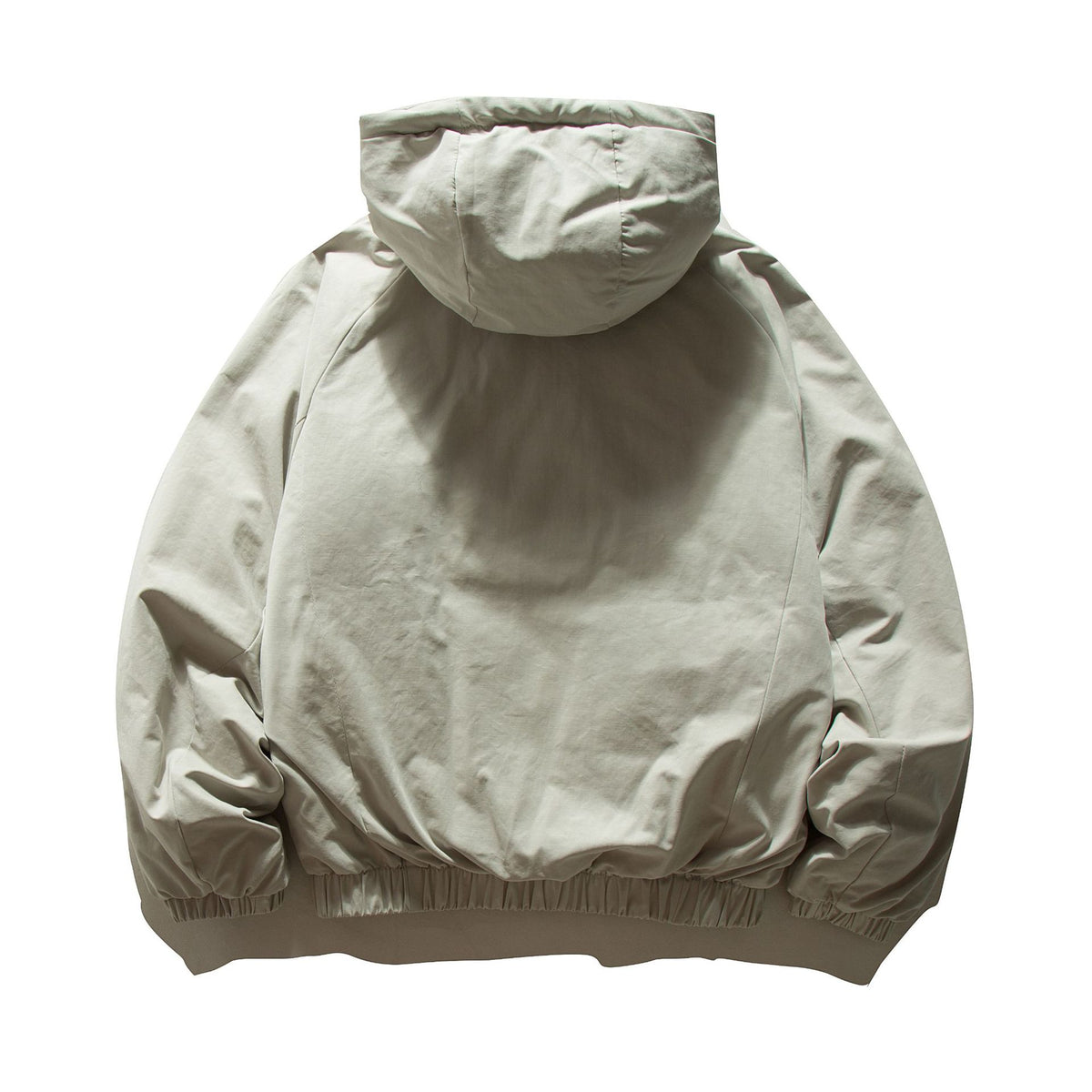 Unisex Oversized padded hoodie jacket with elastic hem and concealed pockets EVA-US