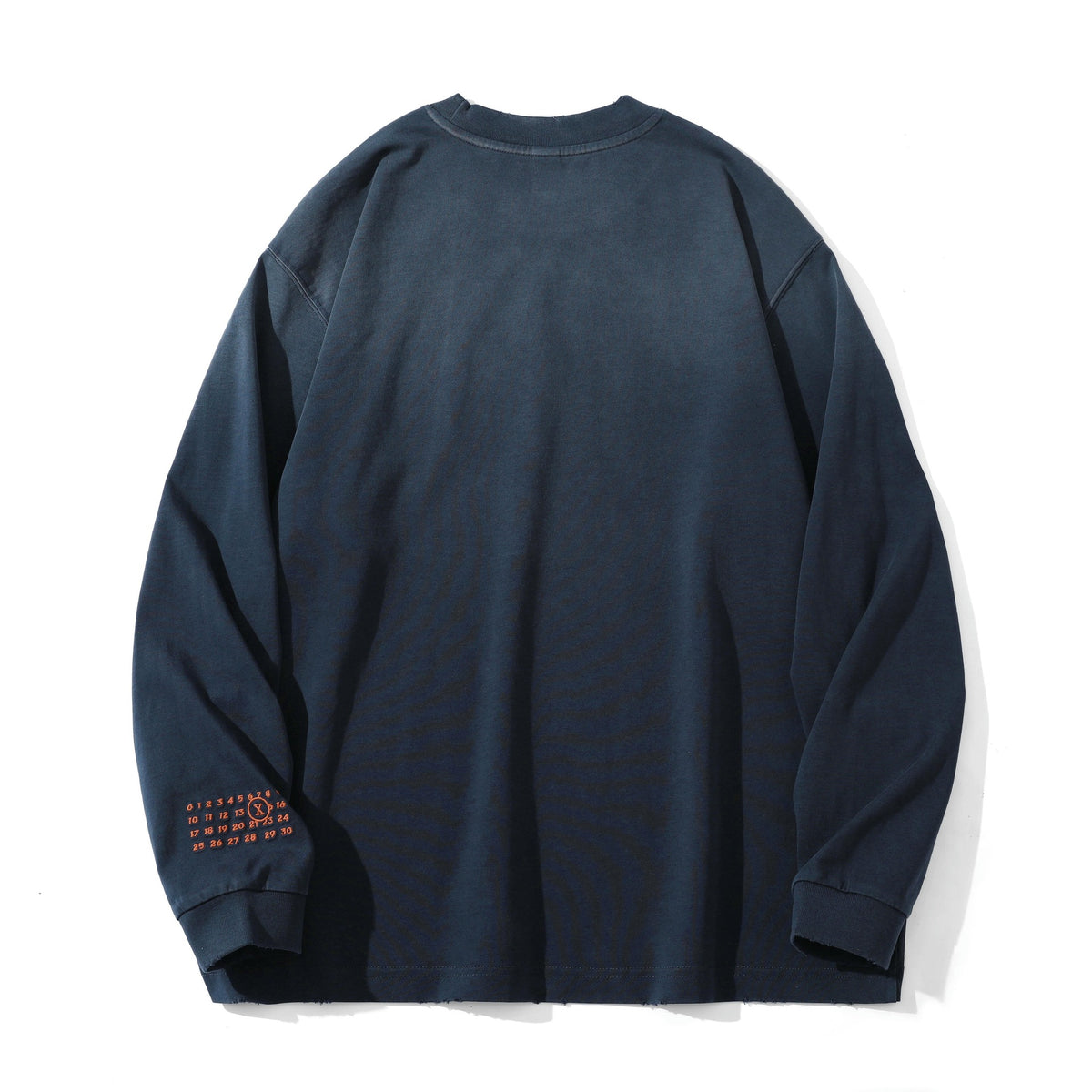 Unisex Oversize Sweatshirt with Vintage Old Script Embroidery EVA-US