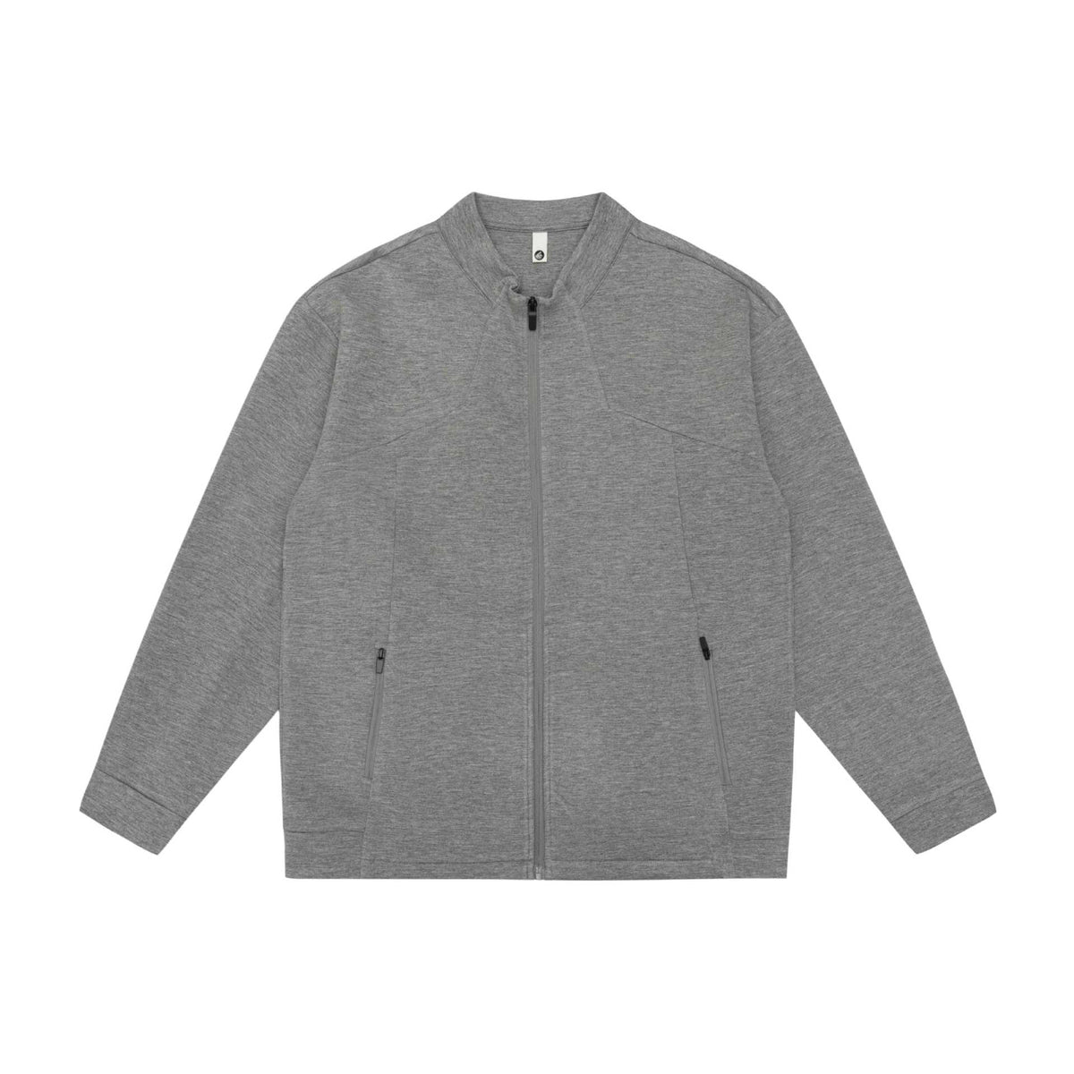 Unisex Oversize Zip Jacket made of heavy cotton blend with stand-up collar and zip pockets EVA-US