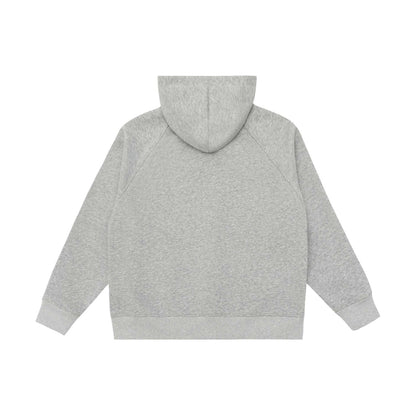 Unisex Oversize Zipper Hoodie with Raglan Seams and Rib Cuffs EVA-US