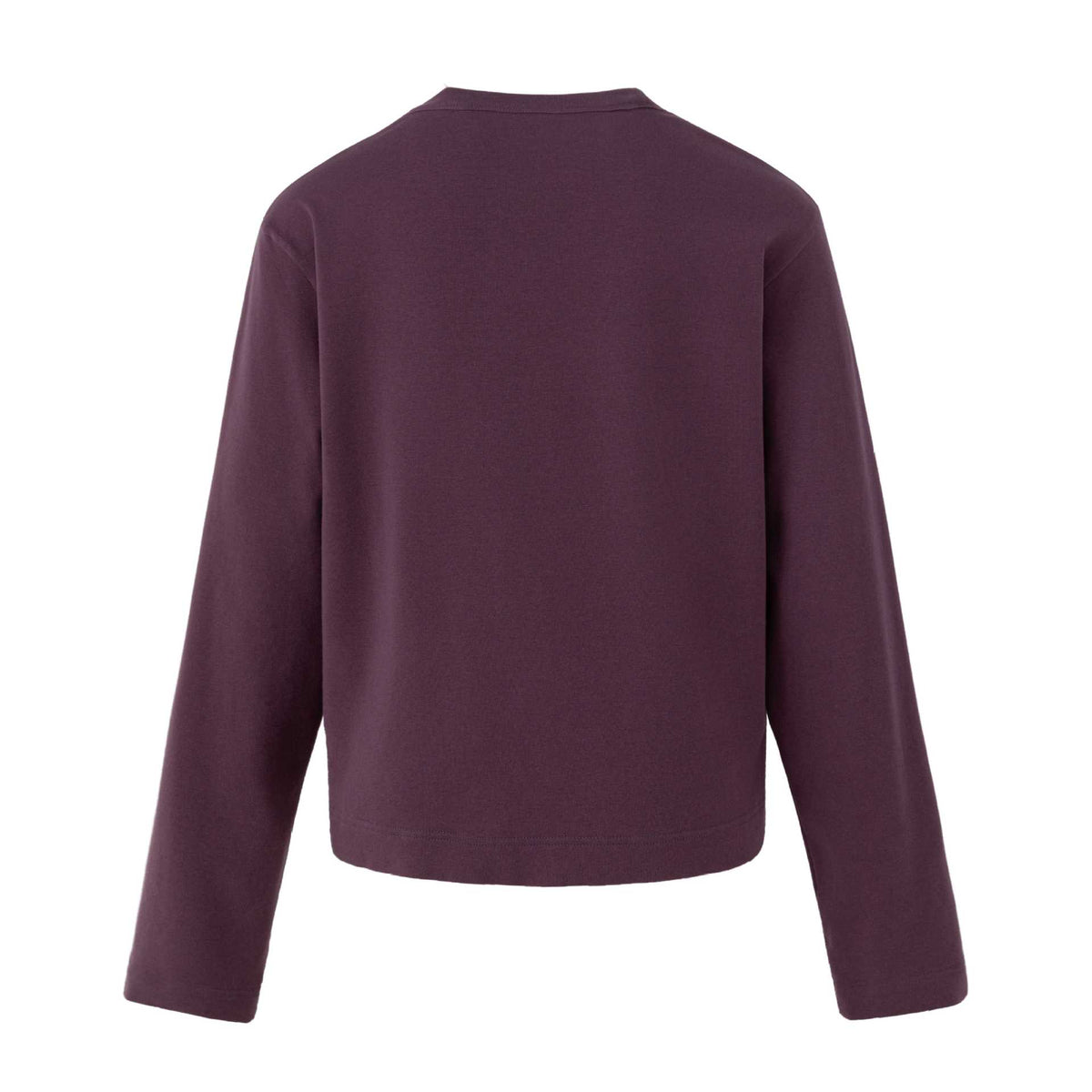 Women's Casual Sweatshirt with Studded Trim, Print Insert and Round Neck