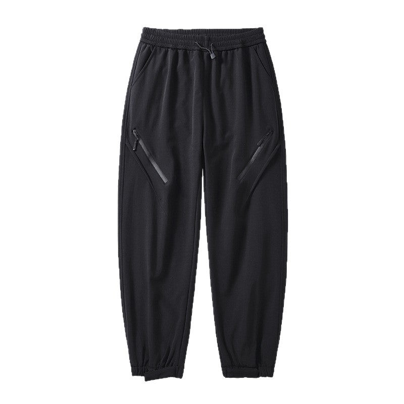 Women's Technical Trekking Jogger Pants with Elastic Waistband, Zipper Pockets and Wind-Resistant Surface EVA-US