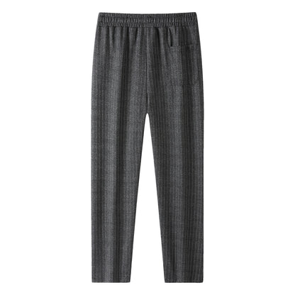Women's Knit Joggers with Drawstring and Fine Pinstripe EVA-US