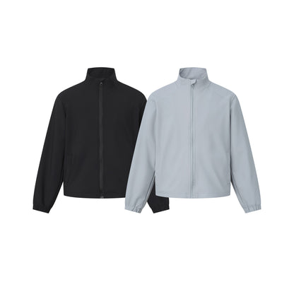 Unisex Short cut lightweight softshell jacket with stand-up collar and elastic cuffs EVA-US