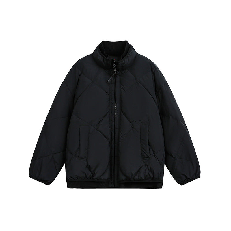 Unisex Boxy padded winter jacket with stand-up collar and ribbed cuffs EVA-US