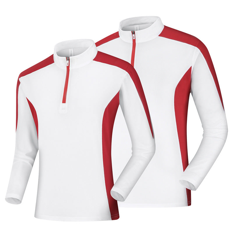 Women's Sports Long Sleeve with Half Zip and Breathable Inserts EVA-US
