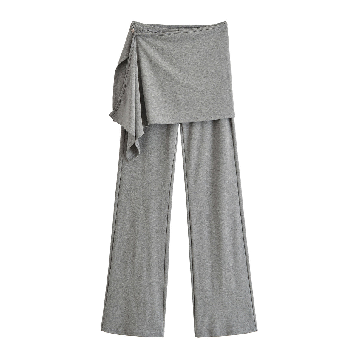 Ladies Palazzo Pants with Wrap Skirt Detail and Wide Leg EVA-US
