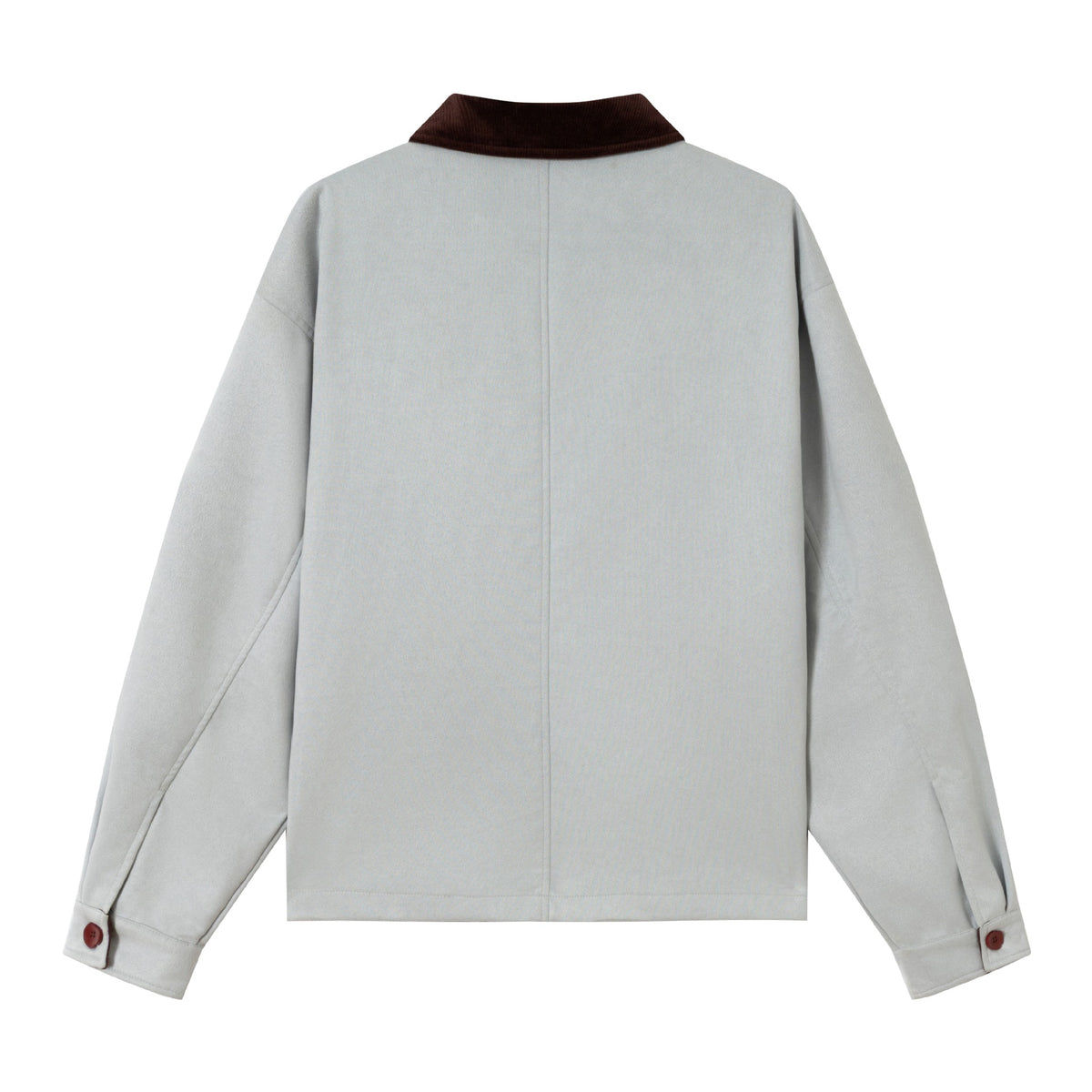Men's short jacket made of suede look with cord collar and utility pockets EVA-US
