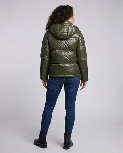 Women Puffy Jacket Hood | EVA-US