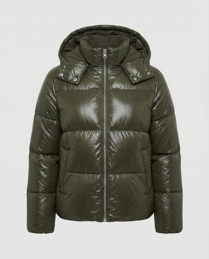 Women Puffy Jacket Hood | EVA-US