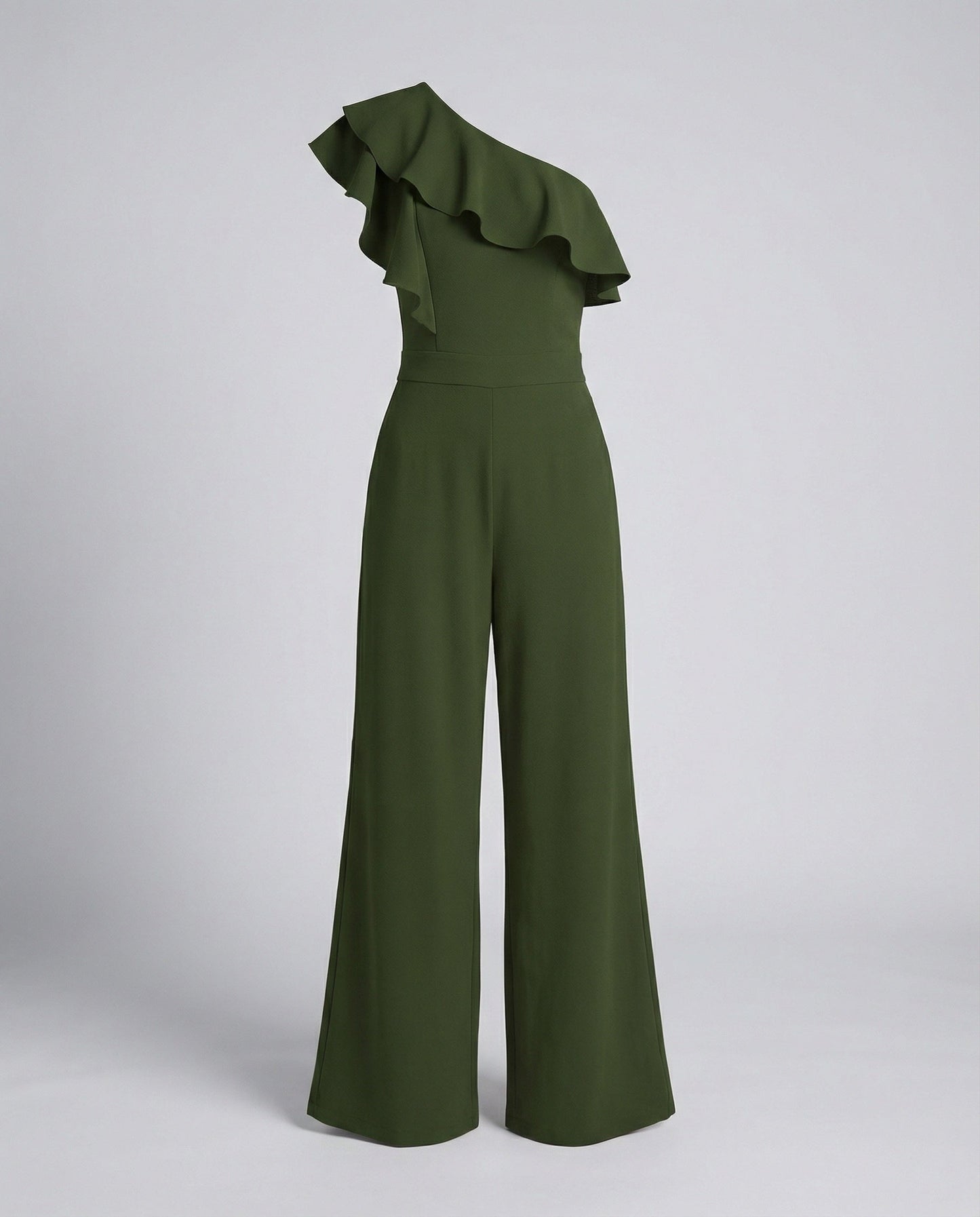 Elegant off-shoulder jumpsuit with ruffle