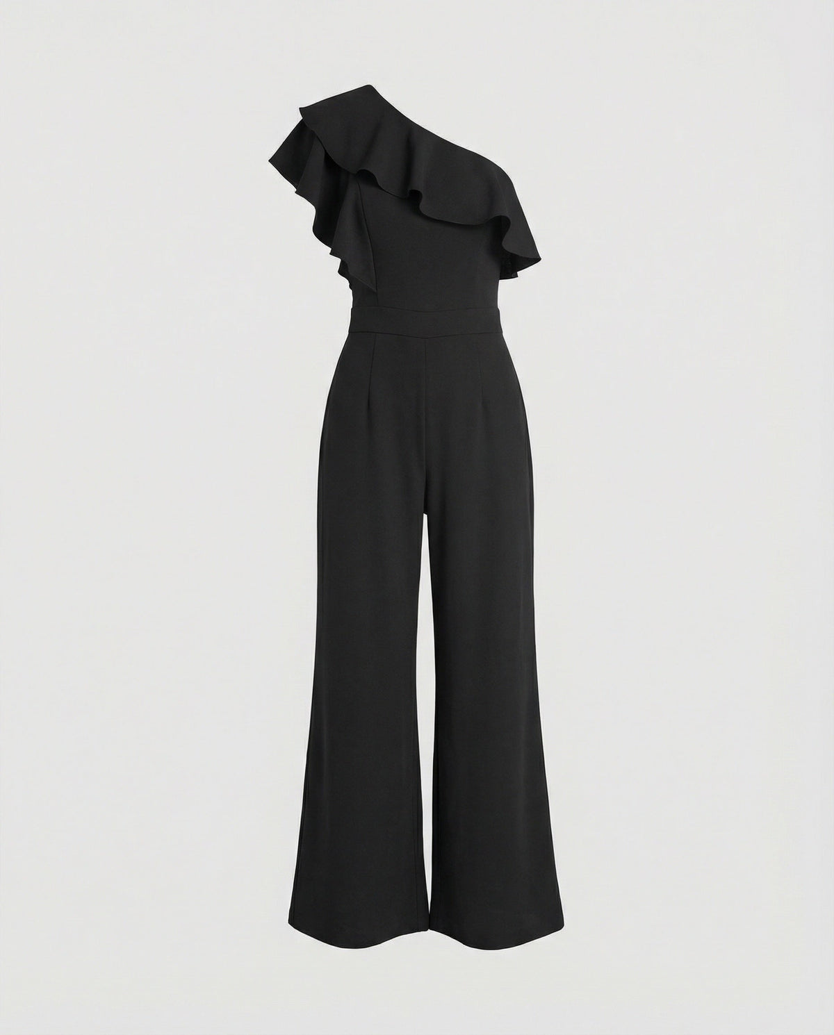 Elegant off-shoulder jumpsuit with ruffle