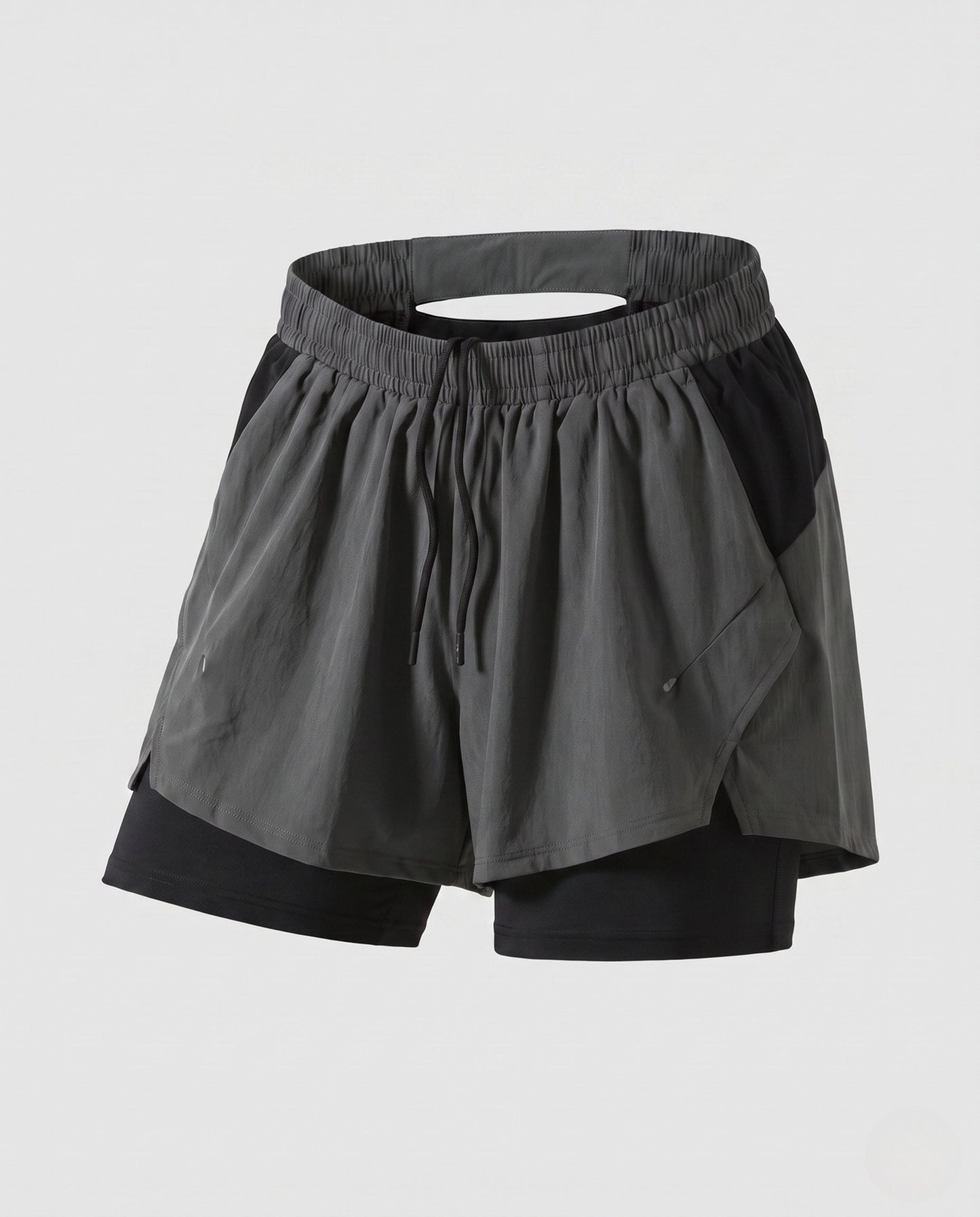 Women's sporty running shorts with innovative Möbius band and breathable inserts