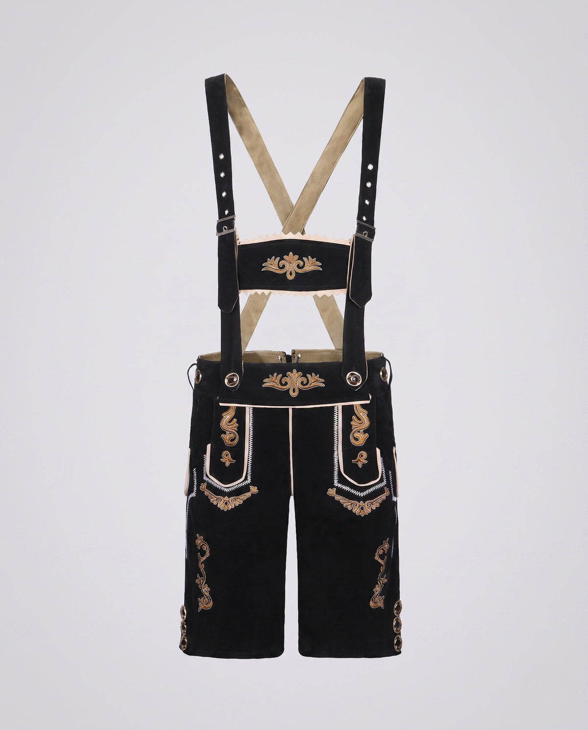Men's classic traditional shorts with elaborate embroidery EVA-US